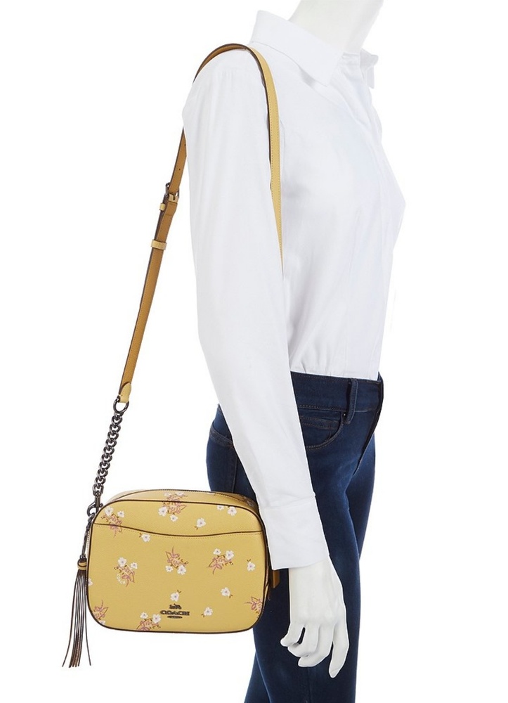 Coach Camera Floral Bow Print Bag